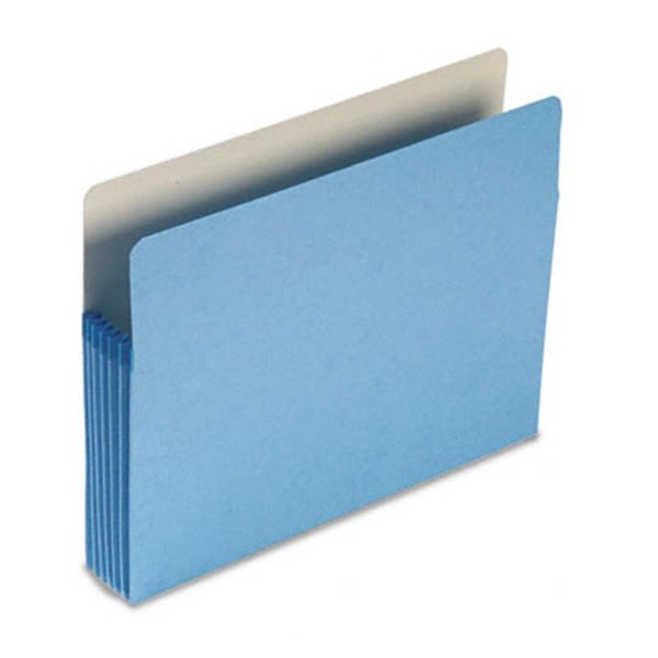 Made-To-Stick 5 1/4 Expansion Colored File Pocket Straight Tab Letter Blue MA41230